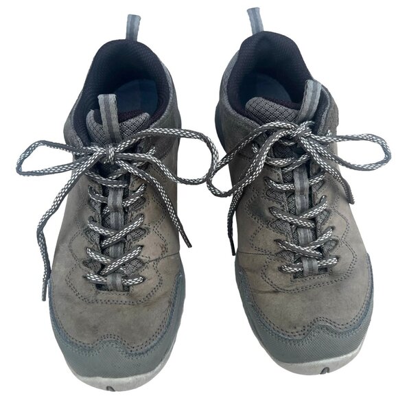 Merrell Women's Suede Hiking Shoes Size 7.5 Q Form 2 Gray, Taupe Durable & Comfy - Picture 1 of 9